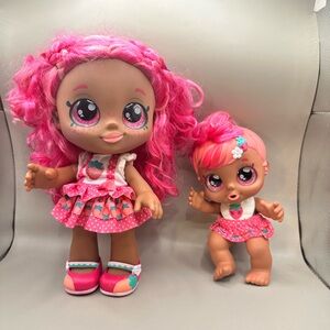 LOT:KINDI KIDS BLOSSOM BERRI Doll Scented Sisters -Berri D’Lish & Blossom Berri